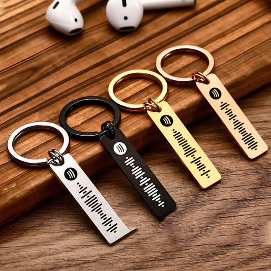 Personalized Spotify Music Keychain