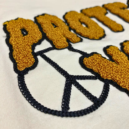 Embroidered T-shirt in Vanilla Beige