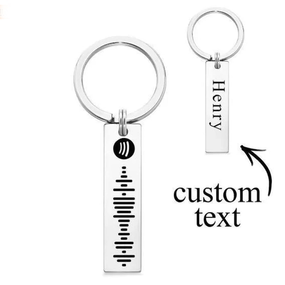 Personalized Spotify Music Keychain