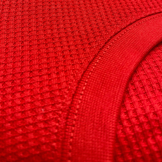 Plain Red Long Sleeves Cotton Shirt