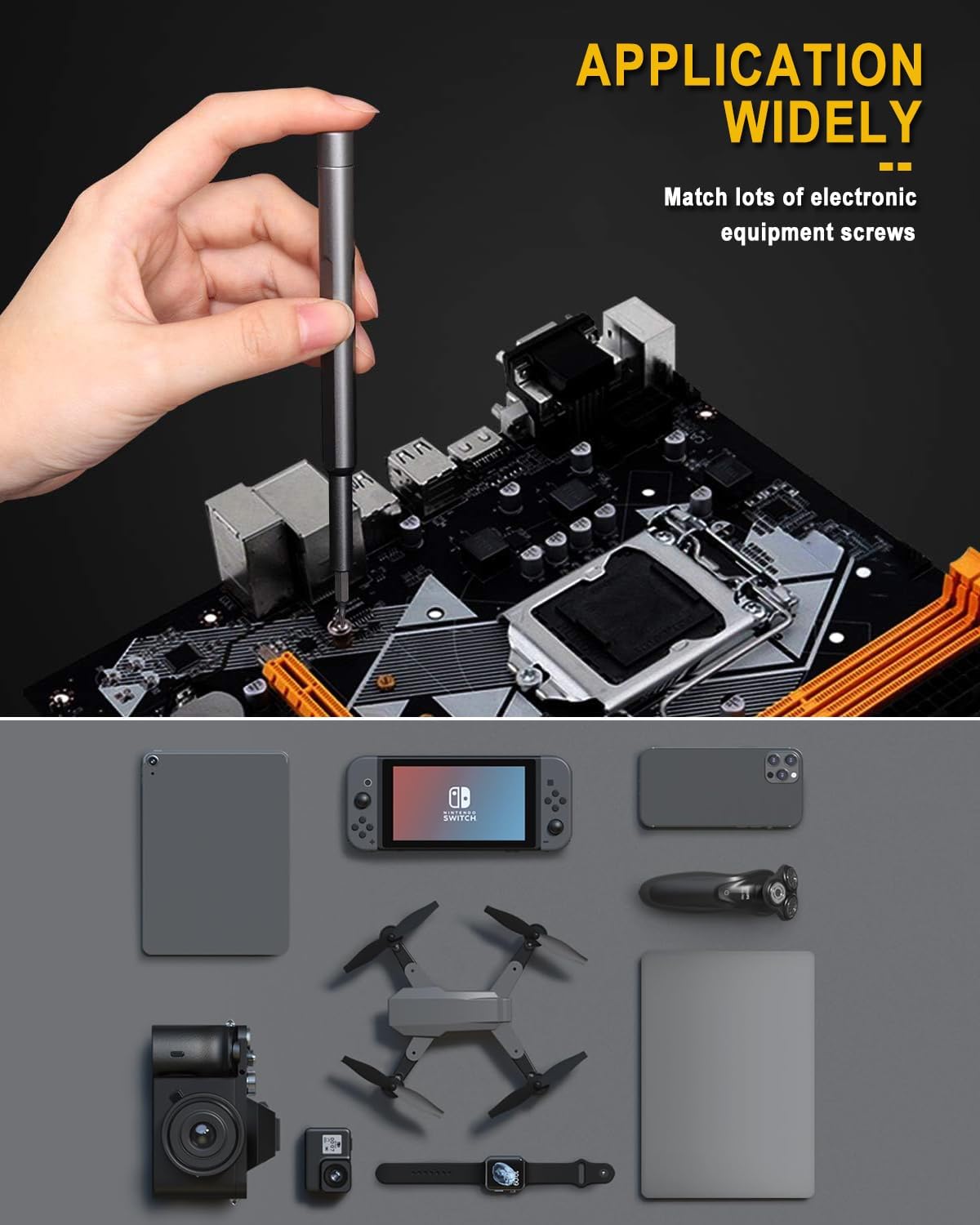 46-in-1 Precision Magnetic Screwdriver Set – Portable Repair Toolkit for Electronics & DIY