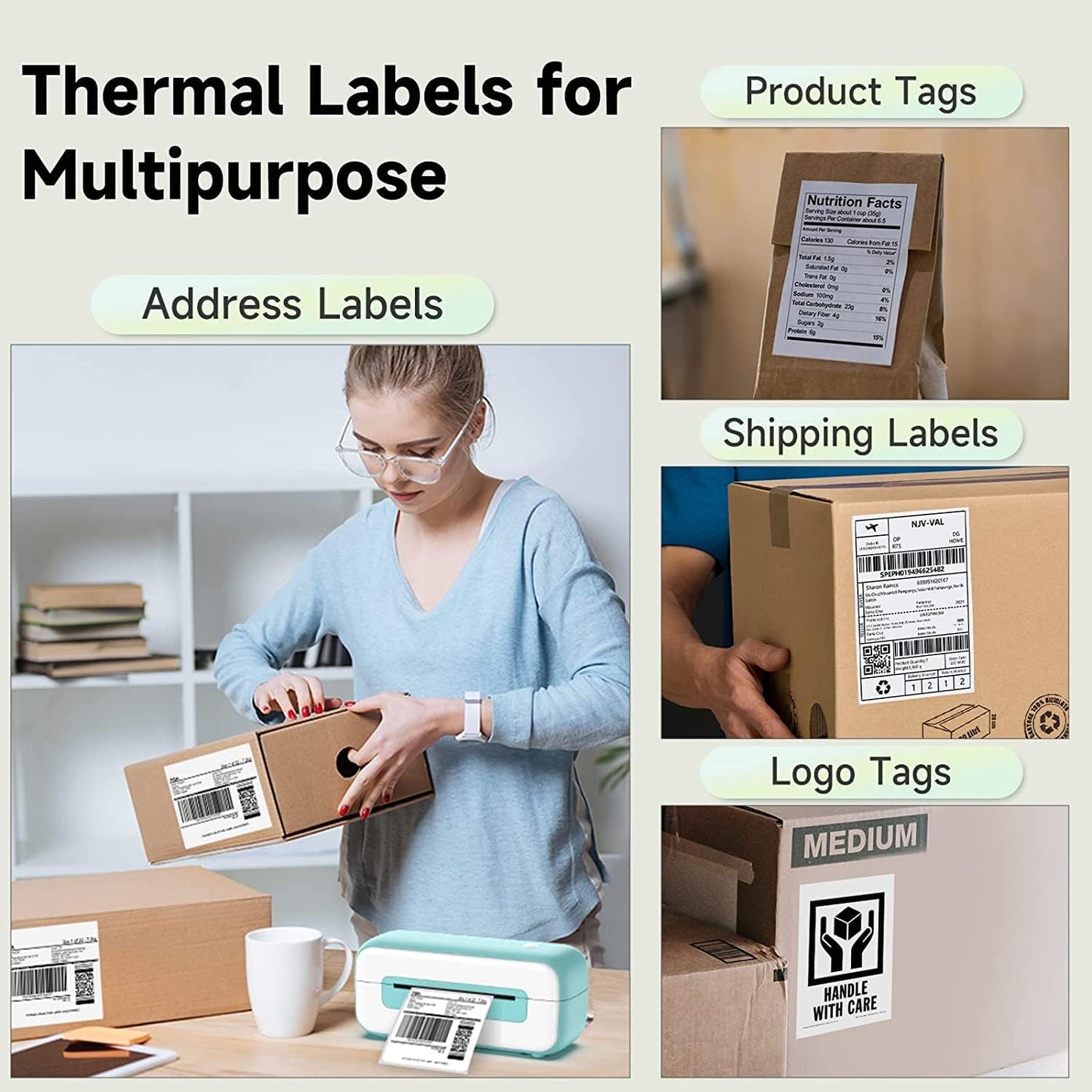 4x6 Thermal Direct Shipping Labels