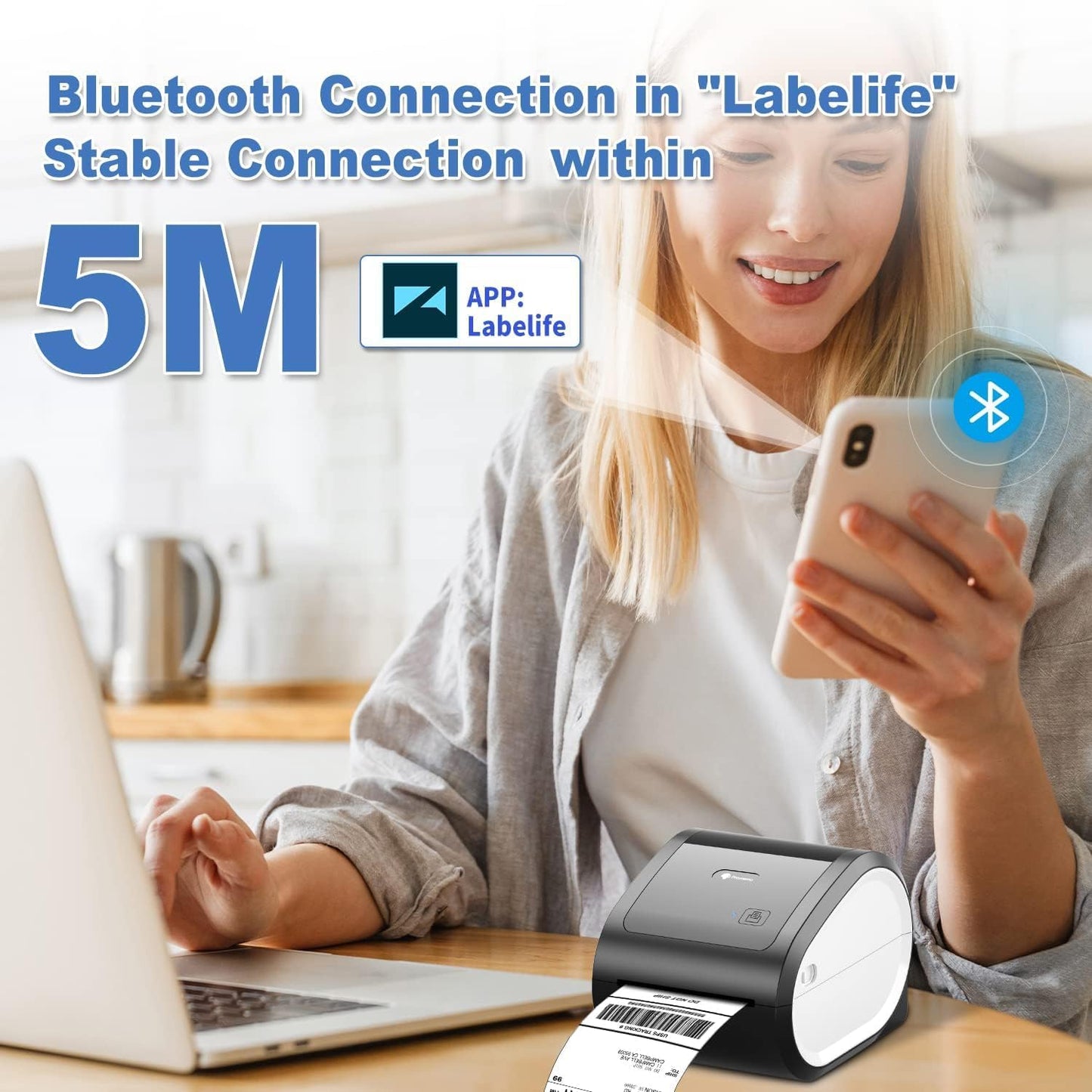 D520-BT Bluetooth Thermal Label Printer