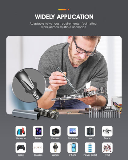 46-in-1 Precision Magnetic Screwdriver Set – Portable Repair Toolkit for Electronics & DIY