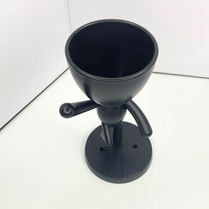 Waving Stickman Figure Houseplant Holder with Succulent Planter Head