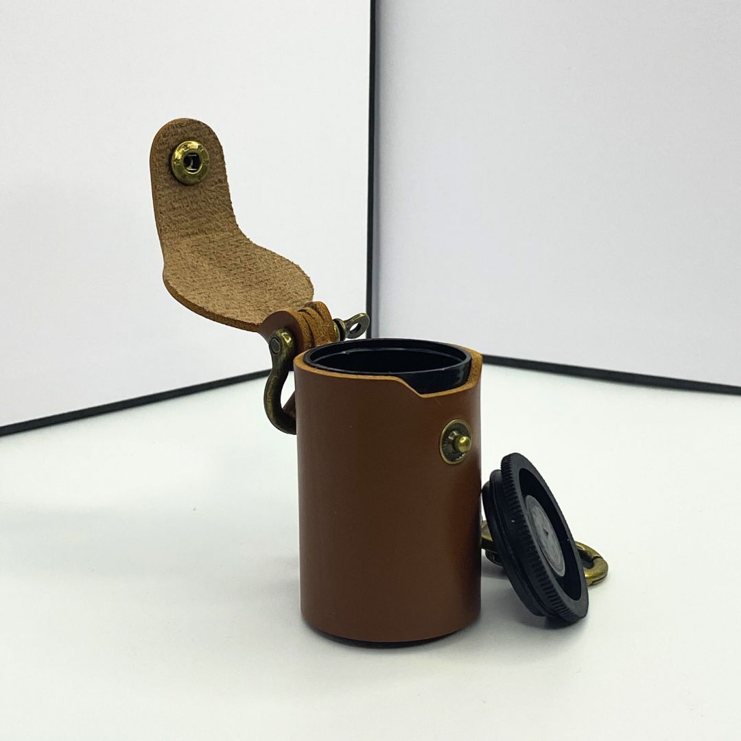 Leather Storage Keychain