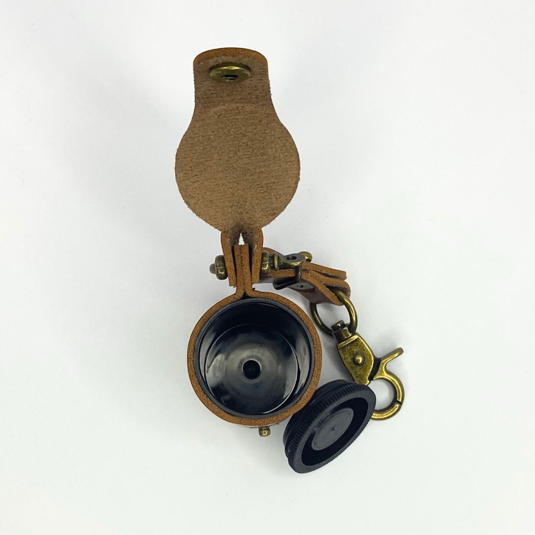 Leather Storage Keychain