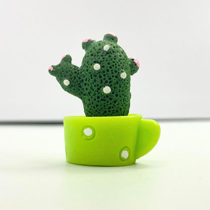 1 Set of 4, Resin Succulent Cactus Mini Green Plant