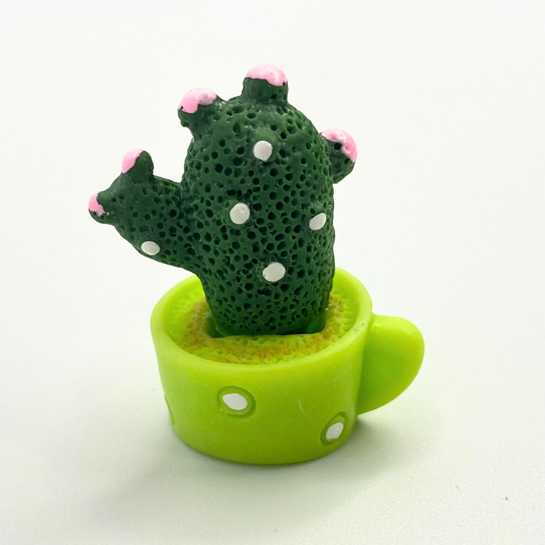 1 Set of 4, Resin Succulent Cactus Mini Green Plant