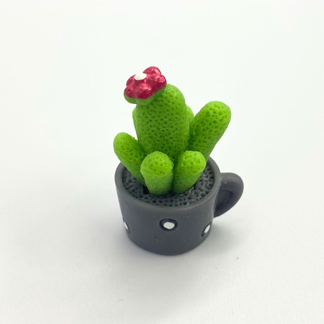 1 Set of 4, Resin Succulent Cactus Mini Green Plant (Flower)