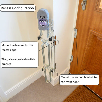 DOG-GATE Front Doors - Width (52cm - 62cm - 72cm) Height (88cm - 120cm)