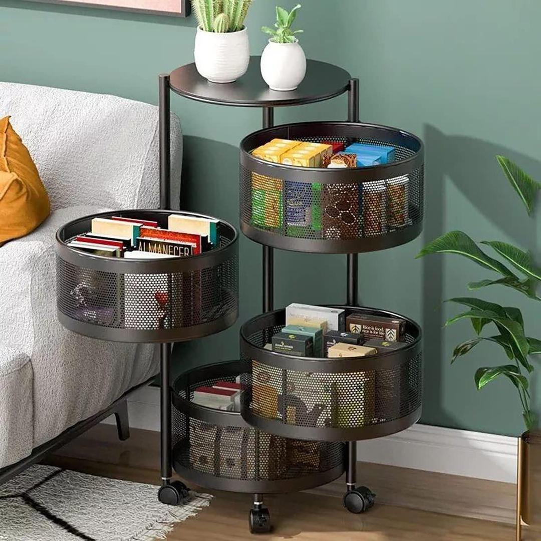 4-Tier Rotating Storage Basket